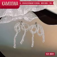 KAMIXIWA流苏耳环女夏2022年新款潮气质耳坠小众设计感简约冷淡风独特耳饰