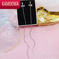 KAMIXIWA长流苏耳环女2021年新款潮网红气质耳线长款耳坠个性独特耳饰