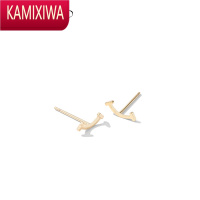 KAMIXIWA银针ins冷淡风耳钉女小巧简约2021年新款潮超仙微笑耳环耳饰品