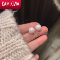 KAMIXIWAfever珍珠耳钉~小灯泡高品质 韩国ins复古贝母耳环女网红