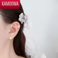 KAMIXIWACECILIA蝴蝶飞少女耳钉超仙女耳骨夹ins网红盘蚊香耳夹耳环精致