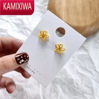 KAMIXIWAMurray 银针韩版少女ins流行耳饰简约个性耳饰红色时尚紫色