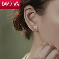 KAMIXIWA和田玉耳夹女无耳洞蚊香盘简约ins高级感耳饰母亲节礼物送妈妈
