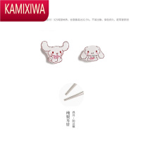 KAMIXIWA可爱玉桂狗甜美耳夹无耳洞女小众设计感秋冬季耳饰学生个性ins风
