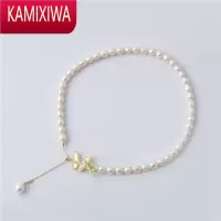 KAMIXIWA十里间蝶·手工大套]淡水珍珠项链银针耳环百搭手链开口戒指耳饰