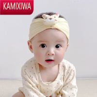 KAMIXIWA卡通小老虎婴儿发带超弹男女宝宝头饰发饰新生儿百天护囟门帽头箍