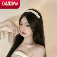 KAMIXIWA新款jennie白色蝴蝶结发箍少女甜美头饰网红简约可爱发饰发带