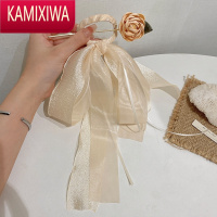 KAMIXIWA云端仙女~高级感蝴蝶结头饰花朵发簪简约现代簪子2022年新款发带