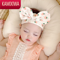 KAMIXIWA婴儿护囟门发带韩国时尚春夏季女宝宝蝴蝶结发饰新生儿防受凉头饰