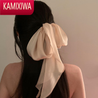 KAMIXIWA酒没醒 复古法式色丝巾飘带 欲温柔港风超仙气质高级感绑发带头饰