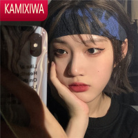 KAMIXIWA2022年新款韩国INS街头复古水墨扎染头巾针织发带学生男女款头饰