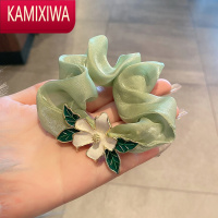 KAMIXIWA森系春夏韩大肠发圈头绳女超仙气质花朵橡皮筋扎头发马尾皮套发饰