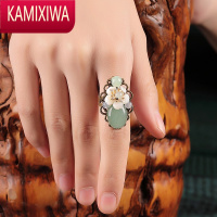 KAMIXIWA古风戒指石头中国风古典复古宫廷古代食指民族风网红装饰品指环女