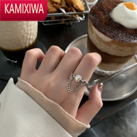 KAMIXIWA迷度]重工组合戒指复古冷淡风开口戒指个性指环女复古ins网红