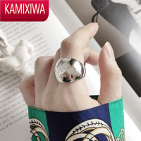 KAMIXIWA大光面戒指网红个性小众冷淡风戒指女ins极简食指指环