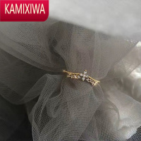 KAMIXIWAins潮网红戒指女小众设计时尚个性轻奢感冷淡风开口食指套装