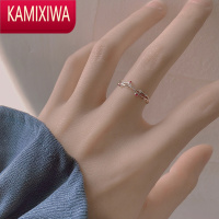 KAMIXIWA花枝戒指女ins潮小众设计冷淡风食指戒子时尚个性指环开口