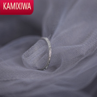 KAMIXIWA石纹情侣戒指简约ins冷淡风素圈创意开口小众设计对戒学生