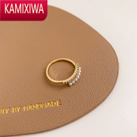 KAMIXIWA珍珠戒指女2022年新款高级感小众设计简约个性冷淡风尾戒装饰情侣