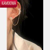 KAMIXIWAKOUSHU蔻述 金色ins风网红镀金锆石花朵耳线女耳夹高级感耳环单支耳饰