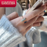 KAMIXIWA法式复古风日式轻奢戒指女时尚ins潮小众设计高级感食指指环开口