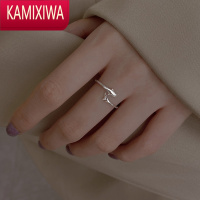 KAMIXIWA海豚戒指女2021年新款潮小众设计鱼尾2022食指戒开口戒子