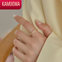 KAMIXIWA蝴蝶食指戒指女小众设计轻奢简约时尚个性开口装饰指环欧美可调节