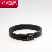 KAMIXIWA日韩个性时尚手工皮绳手带复古潮牌手链男女款饰品手环手镯