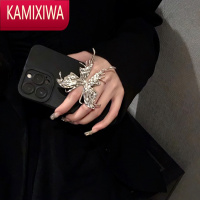 KAMIXIWA大蝴蝶夸张戒指女时尚个性小众设计师高级感冷淡风装饰独特食指戒