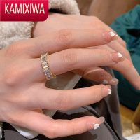 KAMIXIWA送素圈戒指 简约ins潮食指戒指女小众设计轻奢精致冷淡风高级感