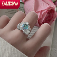 KAMIXIWA爱心肌理法式不规则小众设计ins冷淡风高级感潮酷女食指戒指