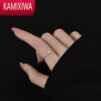 KAMIXIWA戒指女珍珠复古ins潮小众设计简约食指开口可调节尾戒指环