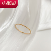 KAMIXIWA极细简约素圈锆石戒指女ins冷淡风小众设计高级感不掉色时尚个性