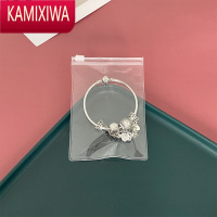 KAMIXIWA耳环手镯首饰袋收纳分装便携带拉链扣PVC透明防尘整理包装免按压
