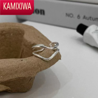 KAMIXIWA小众设计不规则金属开口戒指套装女韩国个性简约百搭气质指环戒指