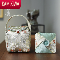 KAMIXIWA加厚夹棉茶壶盖碗收纳布袋茶具旅行公道杯包装袋子便携首饰手提包首饰袋