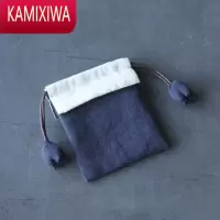 KAMIXIWA棉麻首饰袋手串袋抽绳束口袋布袋首饰包装收纳布袋抽口袋文玩袋