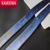 KAMIXIWA 多款古风烫金印花雪纺丝巾汉服发带日常飘带头发饰