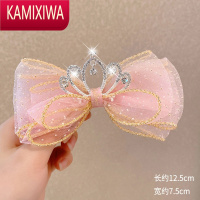 KAMIXIWA韩国超仙立体蝴蝶结发夹儿童发饰女孩小公主皇冠顶夹发卡可爱头饰