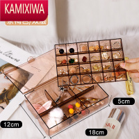 KAMIXIWA首饰收纳盒2022新款耳环盒手饰品耳钉项链收纳盒大容量儿童发饰盒