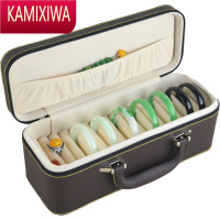 KAMIXIWA玉器珠宝金银翡翠手镯子首饰品收纳包展示盒装戒指吊坠便携箱用