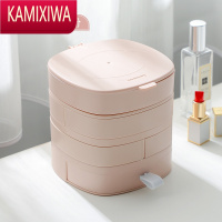 KAMIXIWA大容量旋转宝箱首饰收纳盒简约网红发夹耳钉耳饰项链多层展示盒子