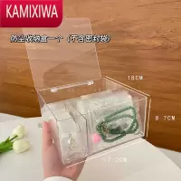 KAMIXIWAPVC防氧化透明分格收纳盒2022新款便携式耳环戒指项链饰品首饰盒
