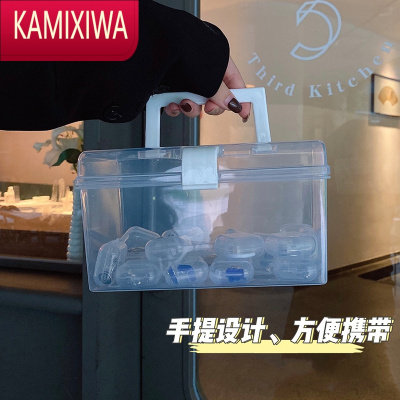 KAMIXIWA楚楚PVC防氧化首饰收纳盒项链透明盒耳饰ins风整理盒便携大容量