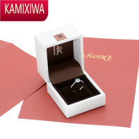 KAMIXIWA皮质D珠宝钻戒指盒子一生一戒钻石项链盒包装求婚对戒盒首饰盒