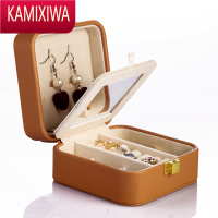 KAMIXIWA便携首饰盒收纳盒耳钉耳环耳坠收纳盒子发手饰品盒包迷你小巧精致