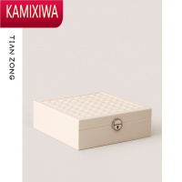 KAMIXIWA首饰收纳盒精致带锁戒指耳环项链珠宝手表大容量抽屉式首饰盒盒子