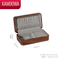 KAMIXIWA黑巧首饰盒]创木工房木项链饰品便携生日礼物520收纳盒