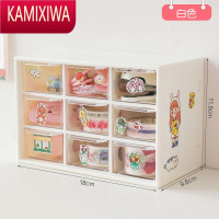 KAMIXIWA发饰收纳盒儿童橡皮筋发夹发圈头饰发卡头绳多层抽屉式器首饰盒