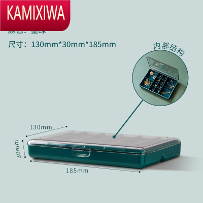 KAMIXIWA大容量首饰收纳盒多层收纳耳环项链饰品透明轻奢防氧化首饰盒